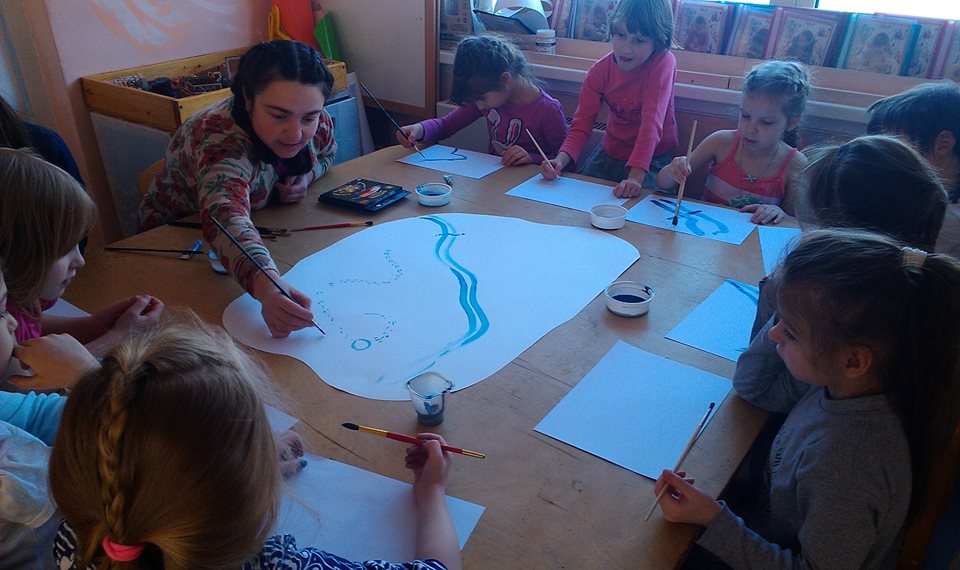 Цурина Ольга занятия живописью и лепкой с детьми