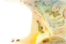 Муравьишка летит на листовертке с березы